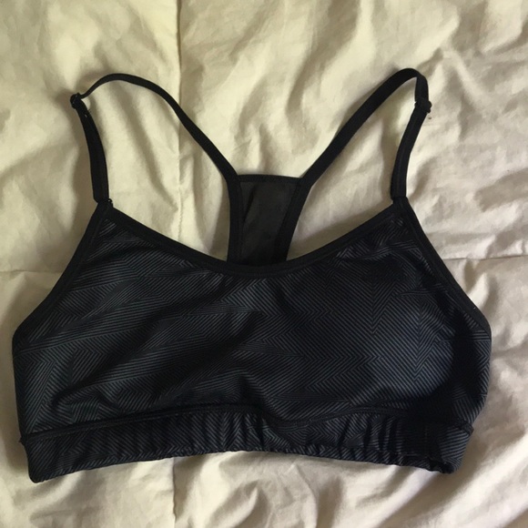 padded sports bra with thin straps